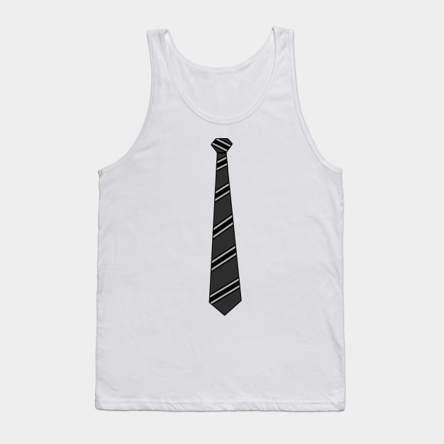 Business Casual Mock Black Tie Tank Top by JerryWLambert